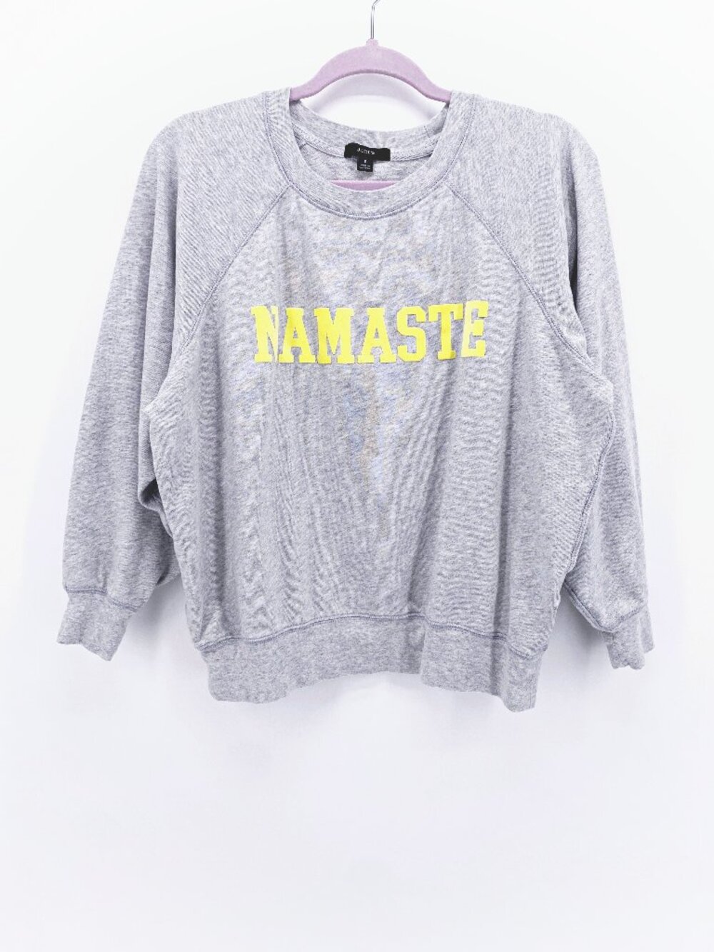 J. Crew Magic Rinse Namaste Crew Neck Sweatshirt